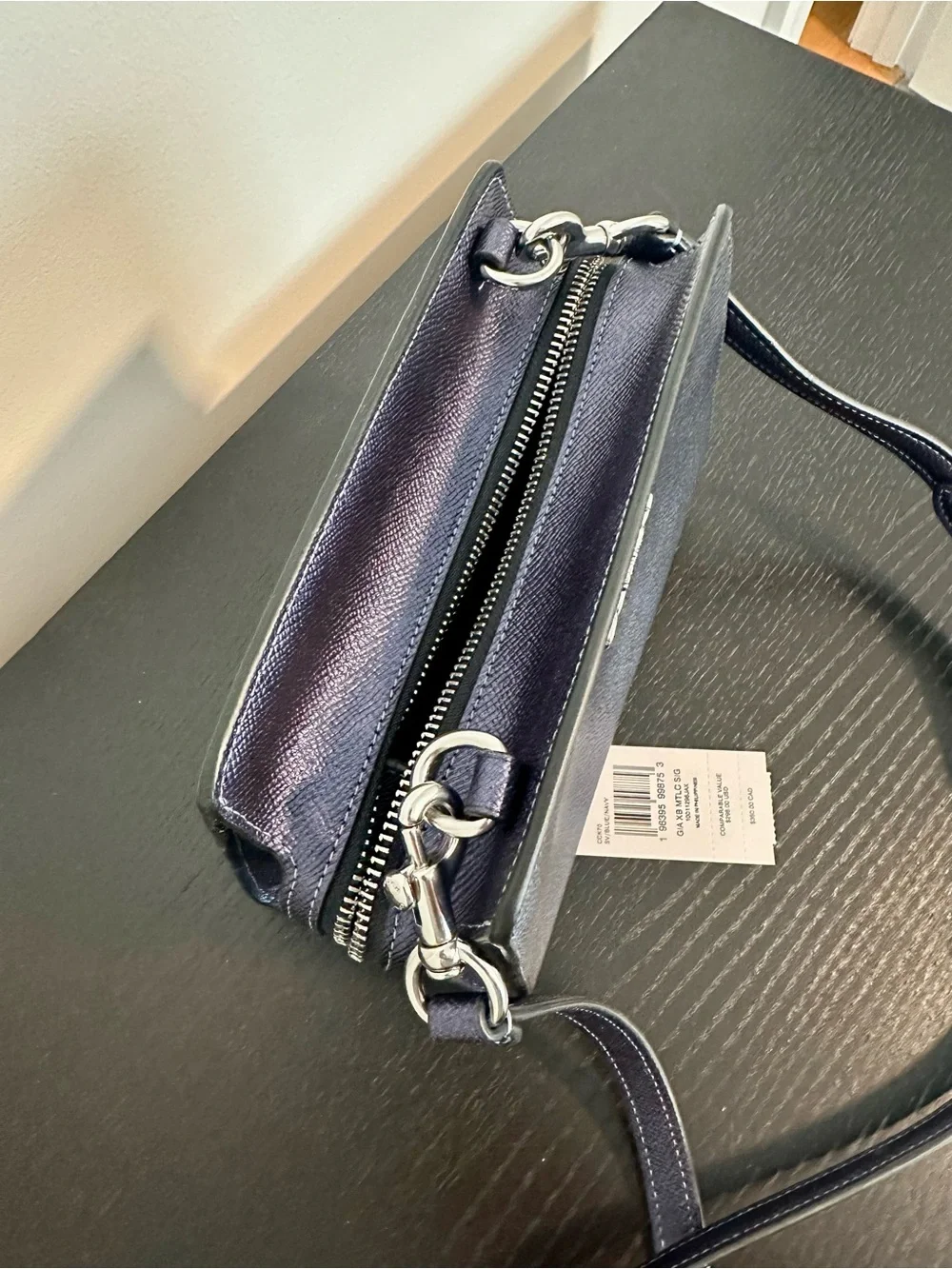 Coach Navy Two-Tone Crossbody bag